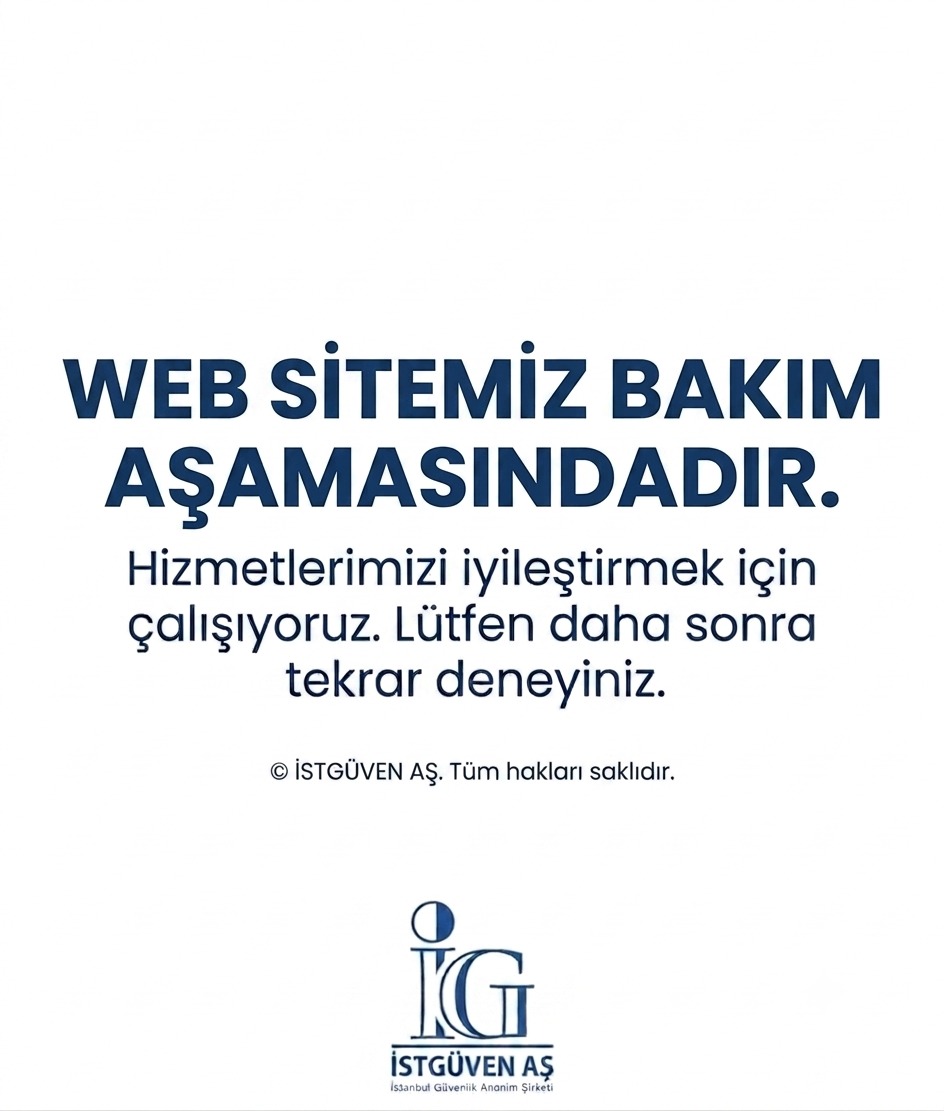 Web Sitemiz Bakım Aşamasındadır